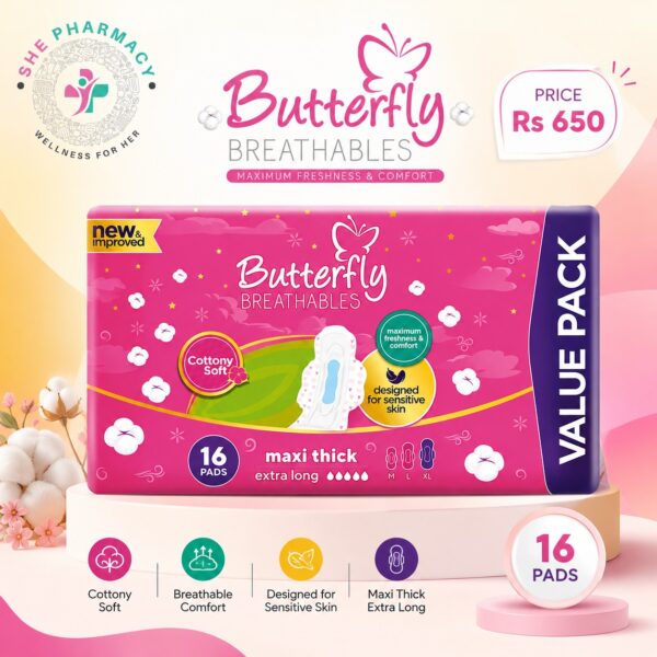 Butterfly Sensitive skin Flow  (16pcs) - Value pack