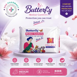 Butterfly Mother Comfort - M (16pcs)