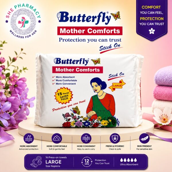 Butterfly Mother Comfort - L (15pcs)
