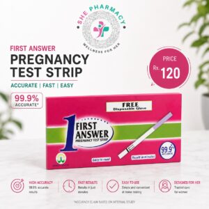 Pregnancy test strips - First Answer