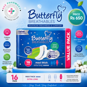 Butterfly Heavy Flow (16pcs) - Value pack